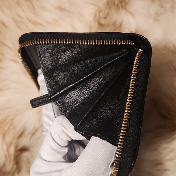 Yves Saint Laurent YSL Belle Du Jour Monogram Zip Around Wallet - Picture 11 of 15